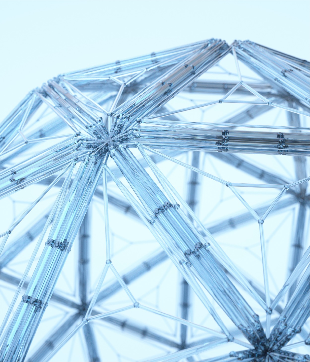 Techo de cristal con varias facetas